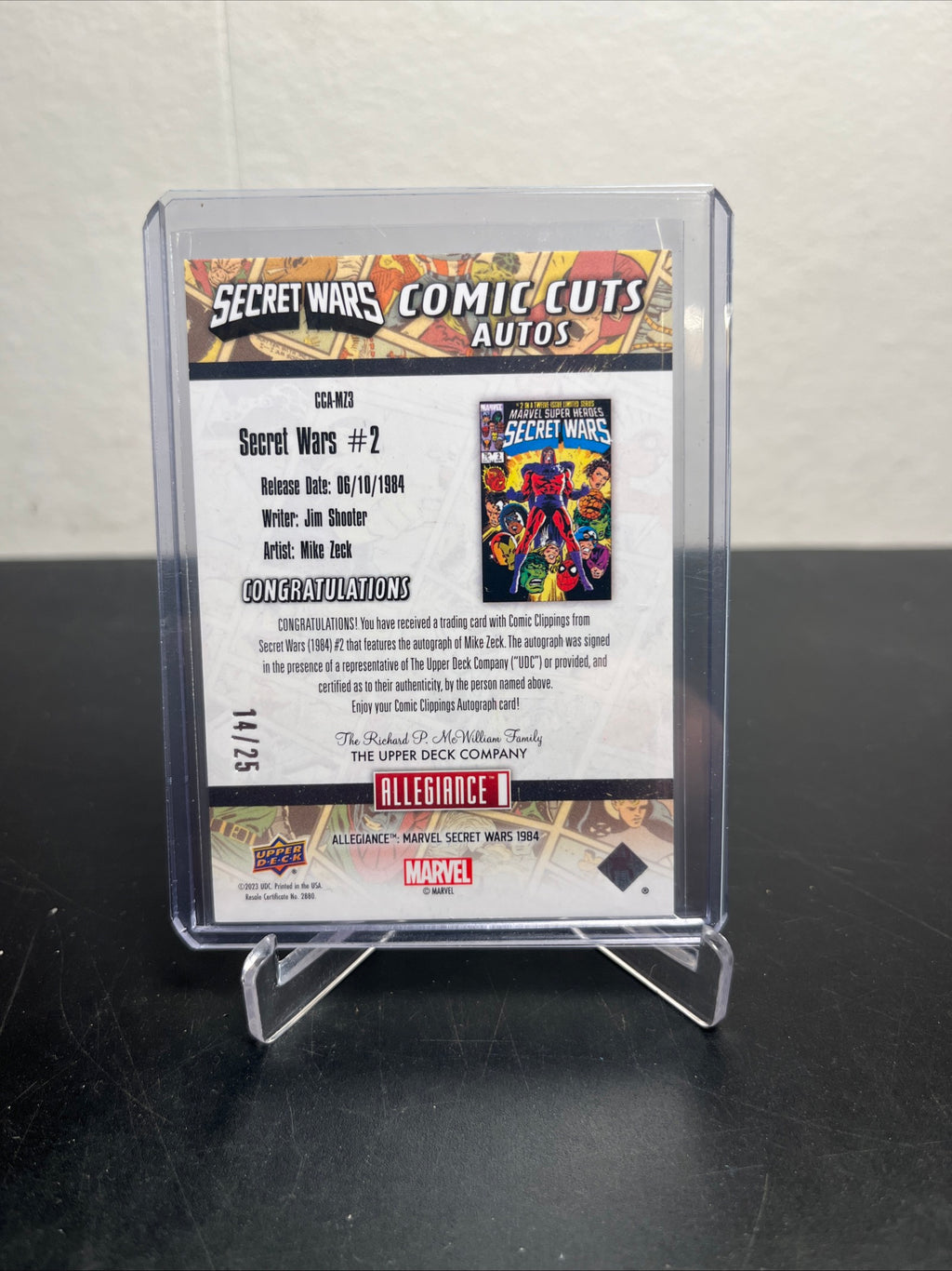 Secret Wars- Comic Cuts - Auto by artist