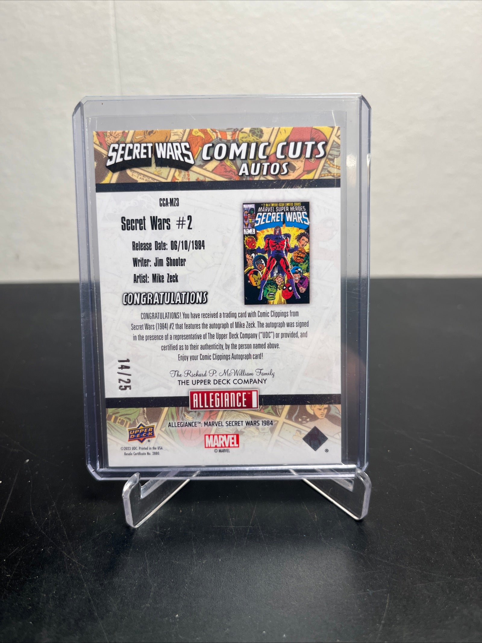 Secret Wars- Comic Cuts - Auto by artist