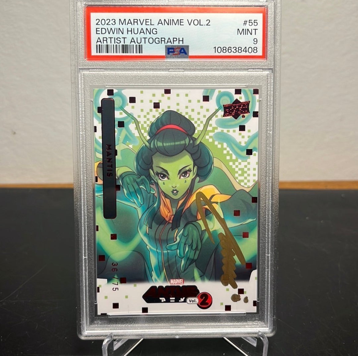 Mantis - Marvel - Artist Auto - PSA 9