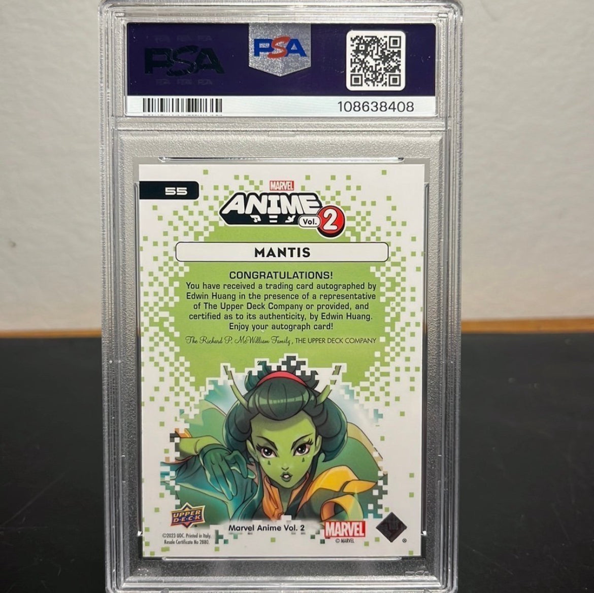 Mantis - Marvel - Artist Auto - PSA 9